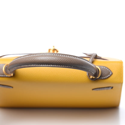Hermes Epsom Horseshoe Kelly Sellier 25 Jaune Ambre Etoupe 29 of 34