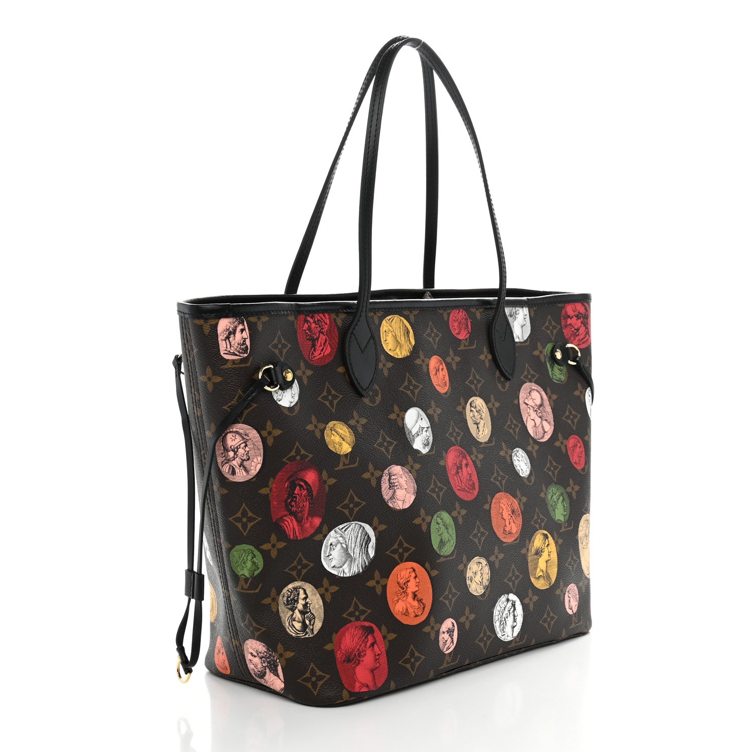 Louis Vuitton X Fornasetti Monogram Cameo Neverfull MM 4 of 10