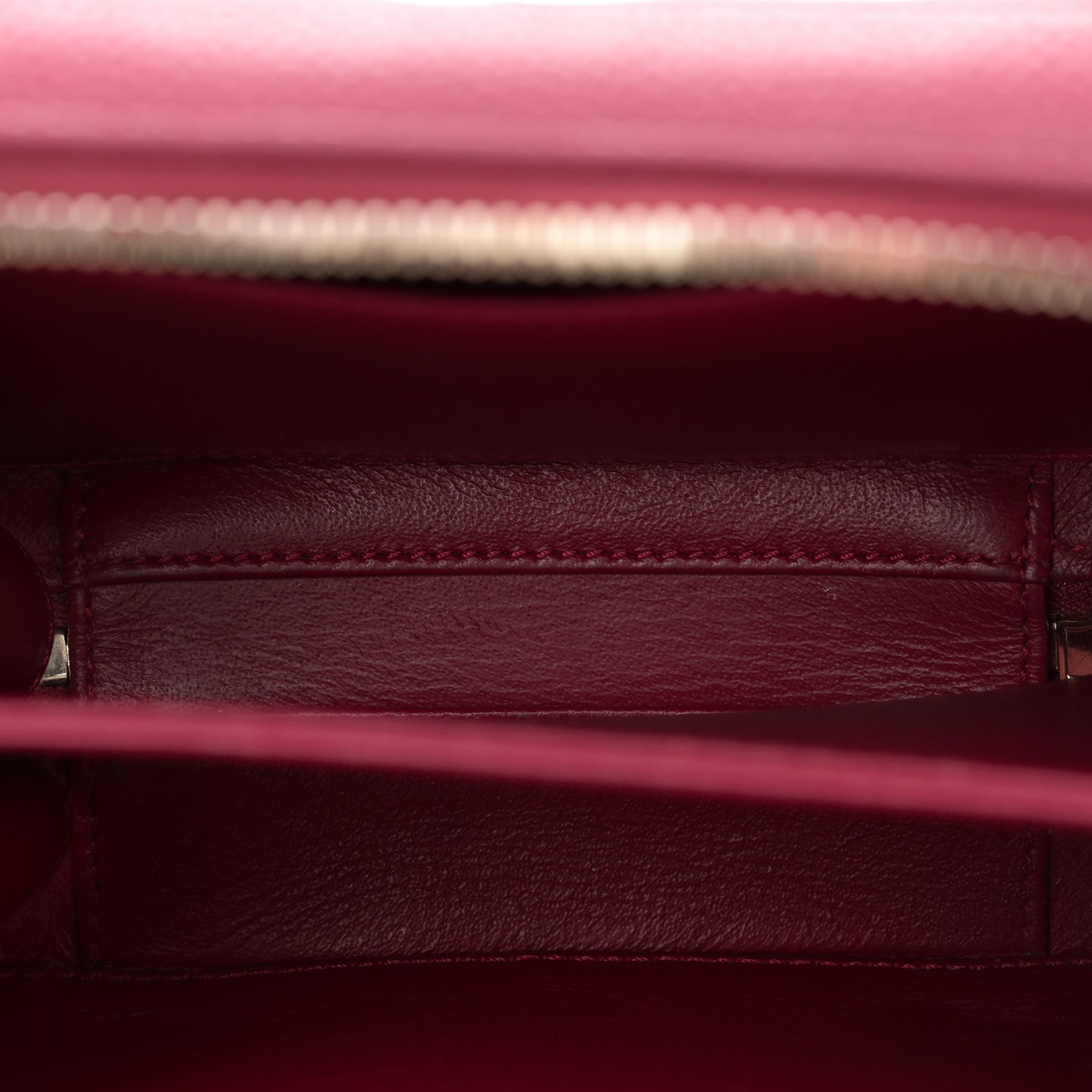 Chanel Caviar Quilted Small CC Filigree Vanity Case Burgundy 5 of 14