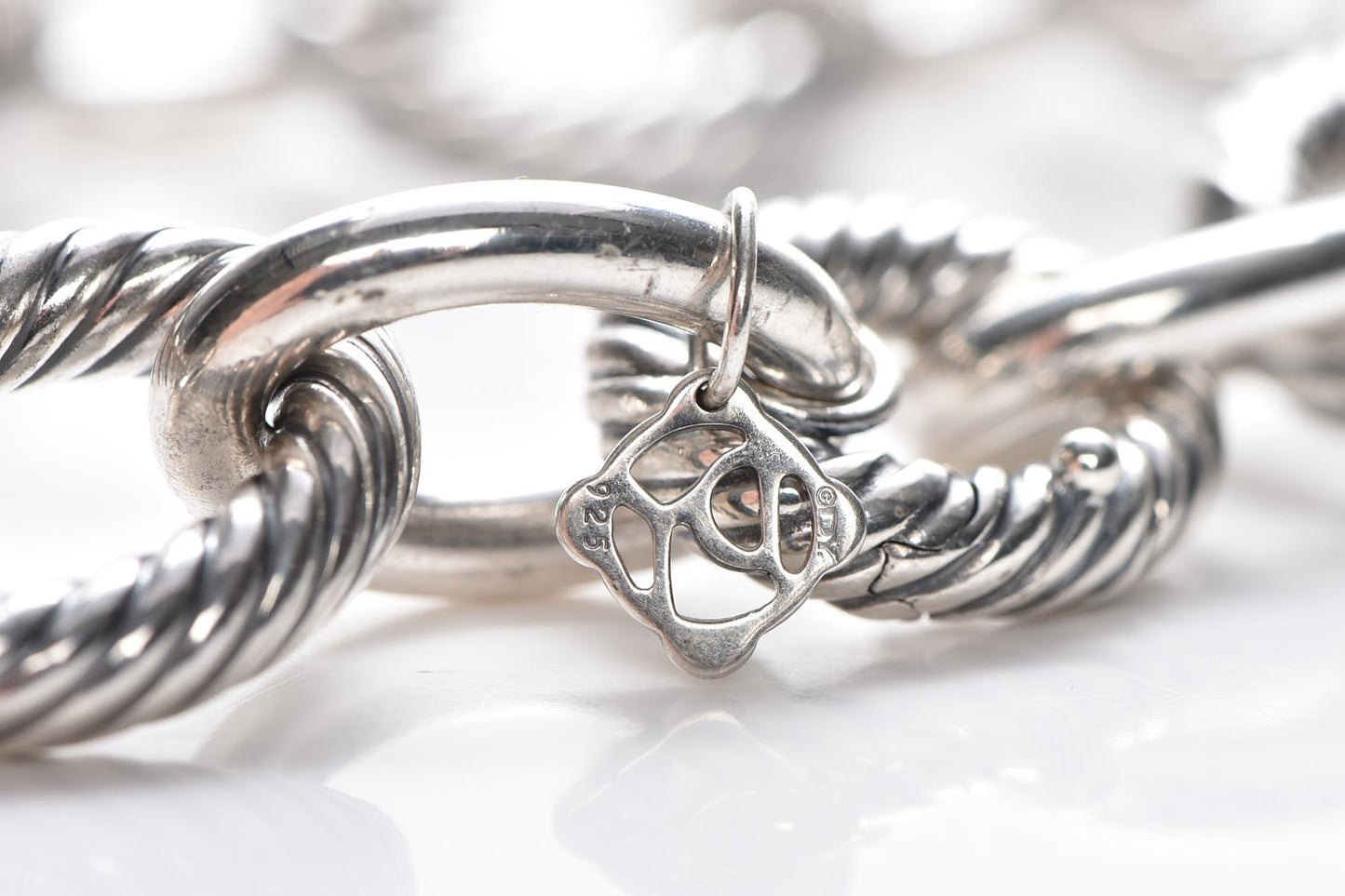 Sterling Silver 23mm Extra Large Oval Link Necklace