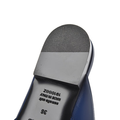 Hermes Calfskin Oz Mules 36 Bleu Maritime 10 of 12