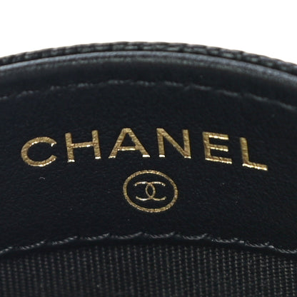 Chanel Caviar Quilted Filigree Card Holder Black 4 of 13