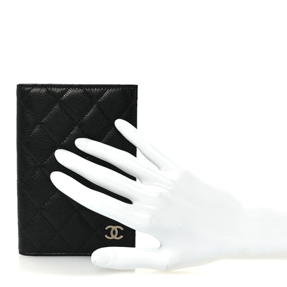Chanel Caviar Quilted Passport Holder Black 2 of 8