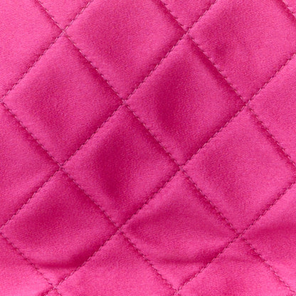 Chanel Satin Quilted Bar Frame Evening Bag Fuchsia 9 of 14