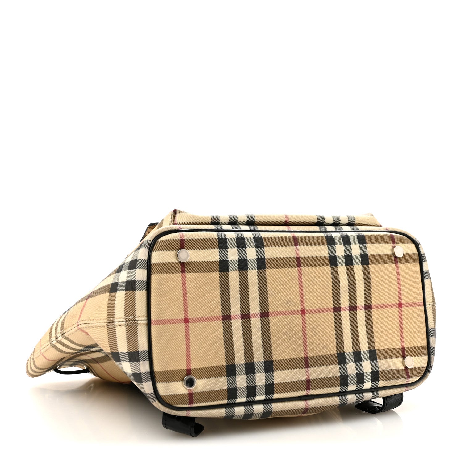 Burberry House Check Drawstring Backpack Black 4 of 13