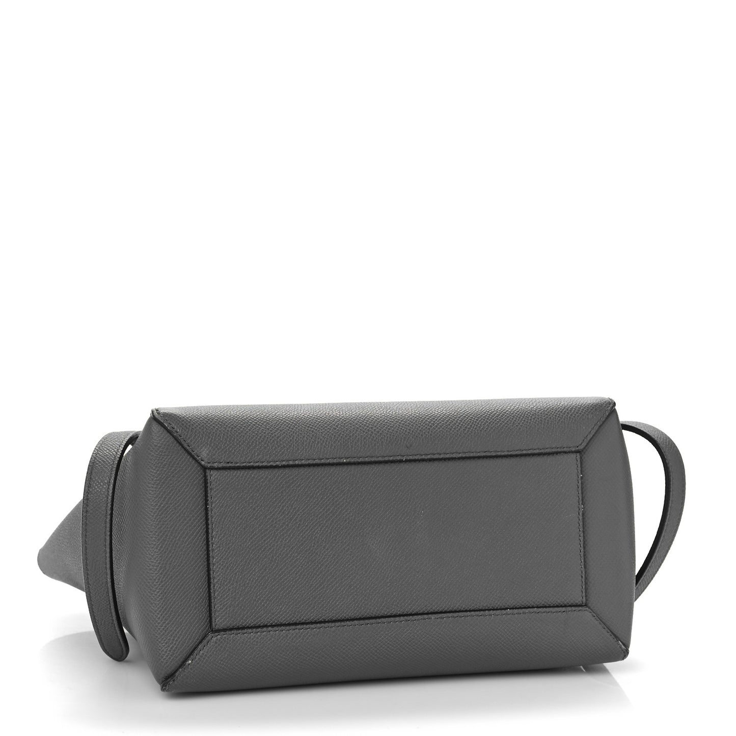 Grained Calfskin Micro Belt Bag Grey