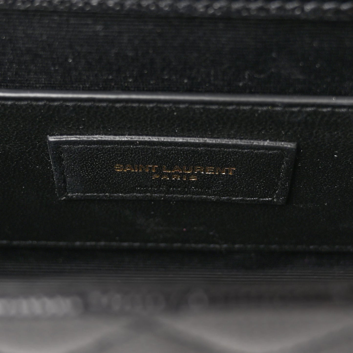 Grain De Poudre Textured Mixed Matelasse Triquilt Small Monogram Satchel Black
