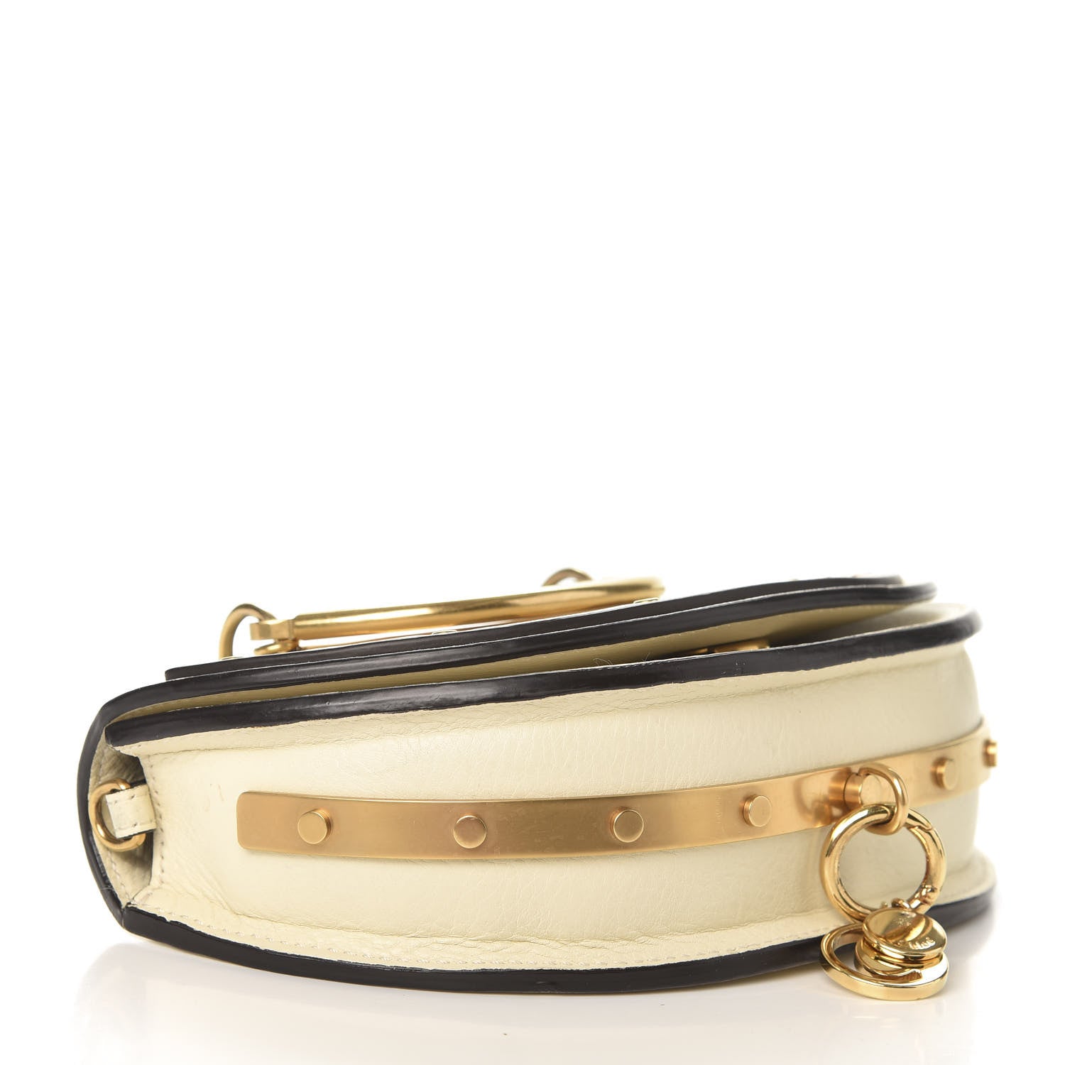 Chloe Calfskin Small Nile Bracelet Minaudiere Bag Off White 4 of 14