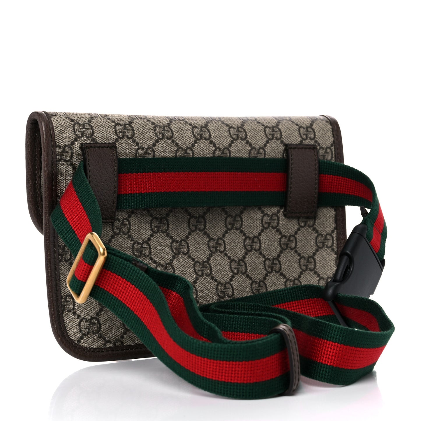 GG Supreme Monogram Neo Vintage Web Belt Bag Brown