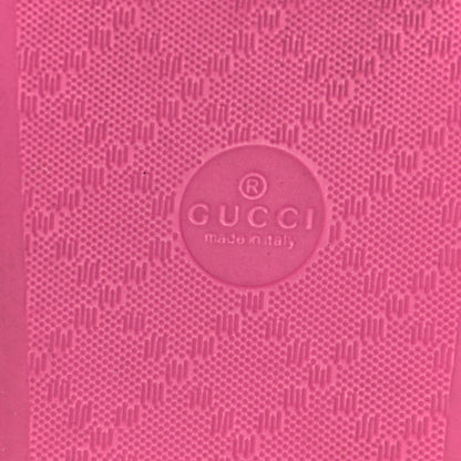 Gucci Rubber Womens Logo Slide Sandals 37 Fuchsia 6 of 8