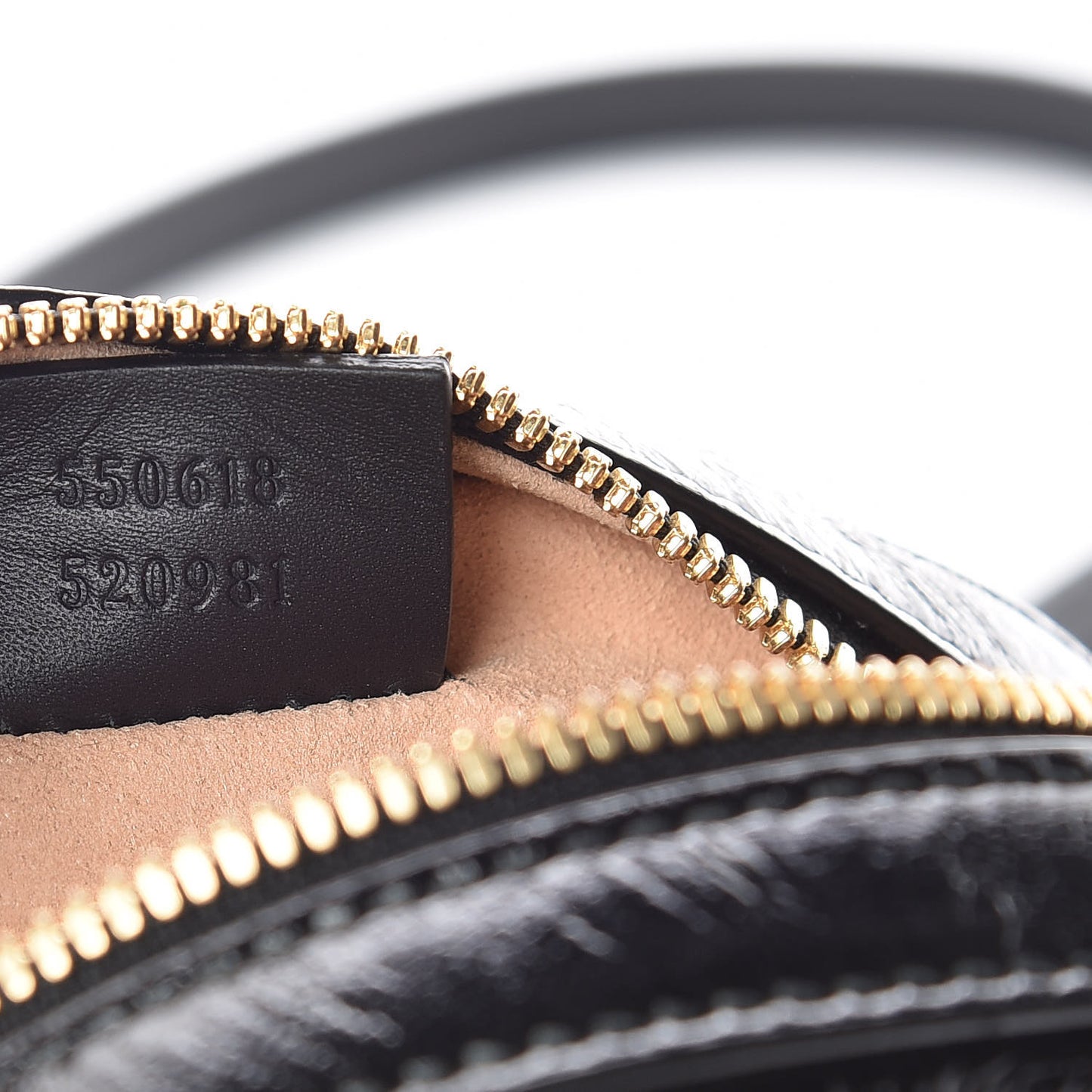 Suede Patent Web Mini Ophidia Round Shoulder Bag Black