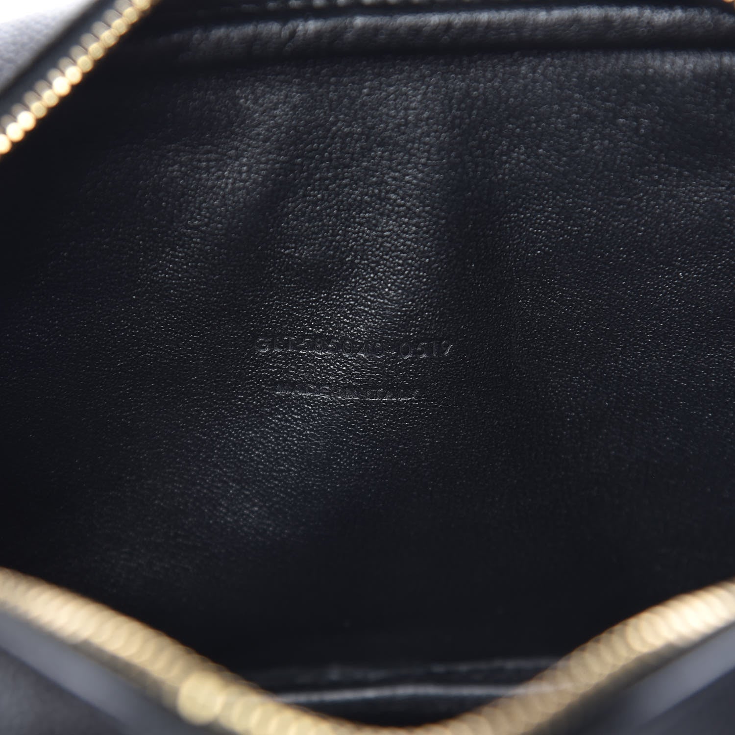 Saint Laurent Grain De Poudre Matelasse Monogram Mini Lou Camera Bag Black 7 of 10