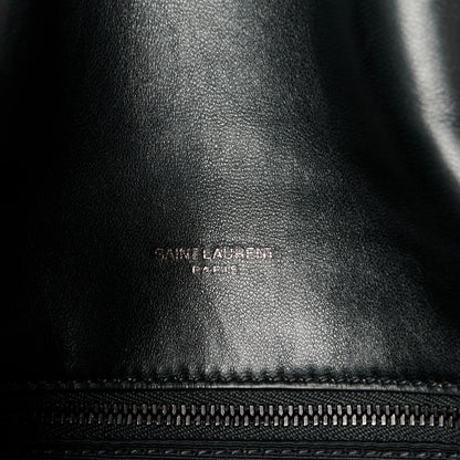 Saint Laurent Lambskin Quilted Monogram Monochrome Small Loulou Puffer Chain Satchel Black 6 of 11