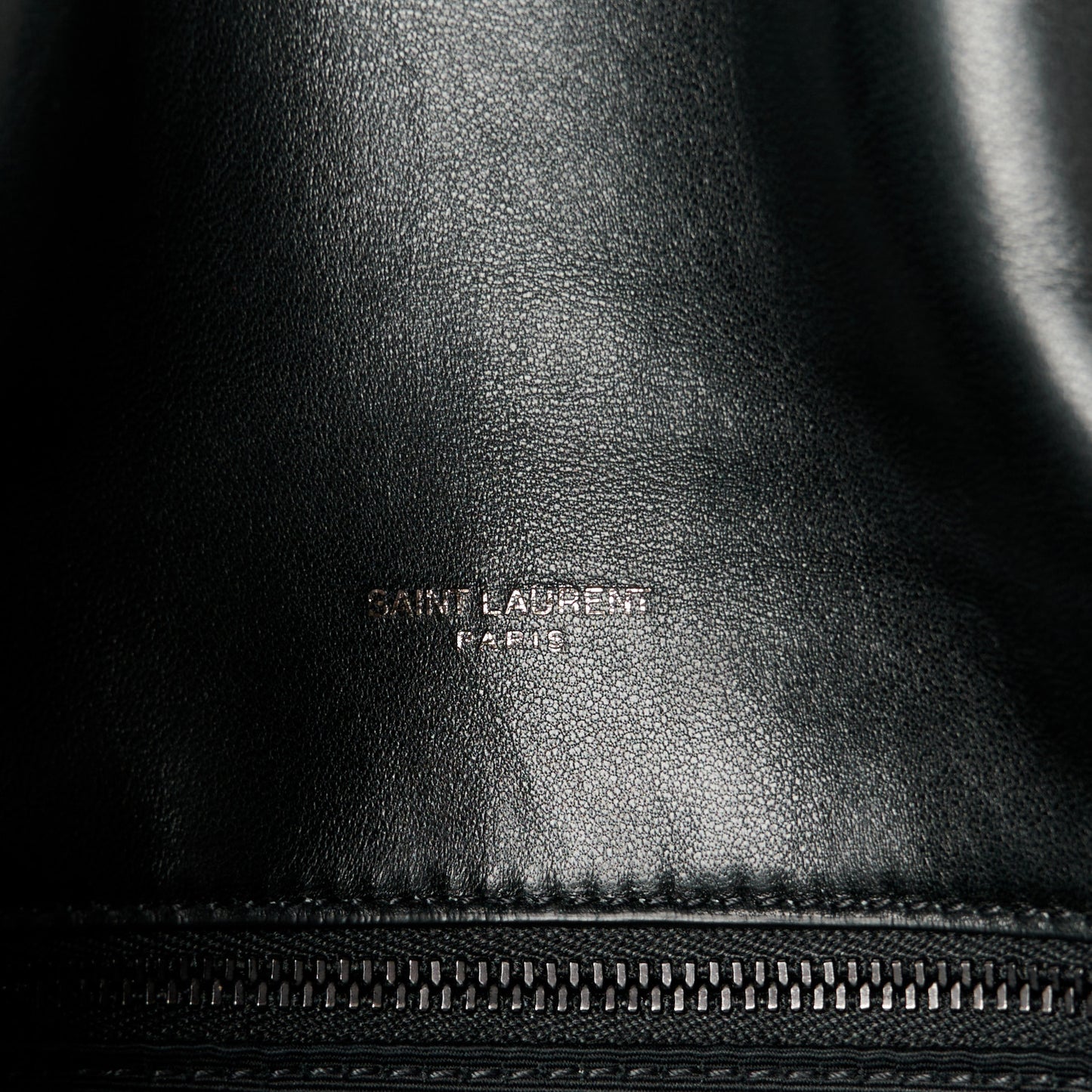 Lambskin Quilted Monogram Monochrome Small Loulou Puffer Chain Satchel Black