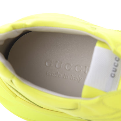Gucci Calfskin Mens Rhyton Sneakers 12 Yellow Fluo 7 of 9