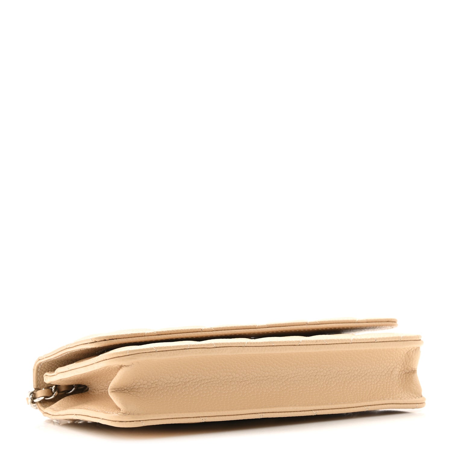 Chanel Caviar Quilted Wallet on Chain WOC Beige 4 of 13