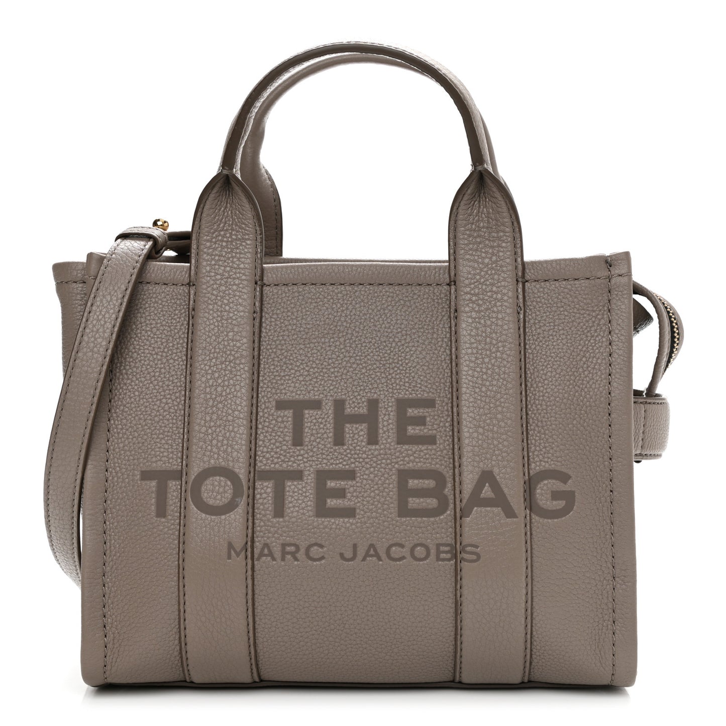 Grained Calfskin Small The Tote Bag Cement