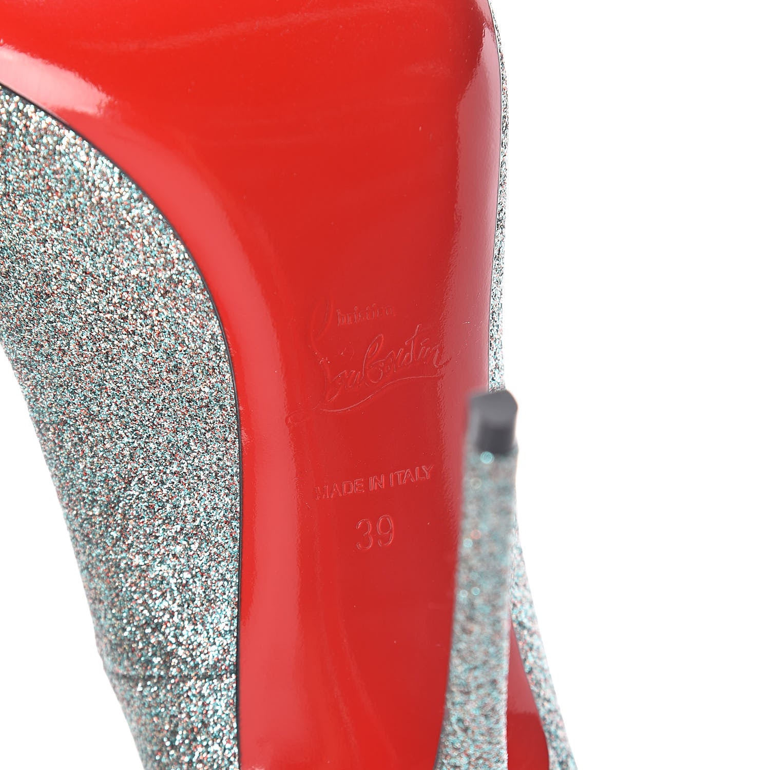 Christian Louboutin Mini Glitter So Kate 120 Pumps 39 Vosges 6 of 8