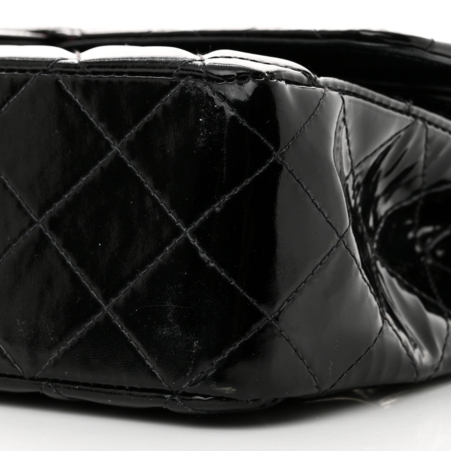 Chanel Patent Quilted Medium Double Flap Black 10 of 11