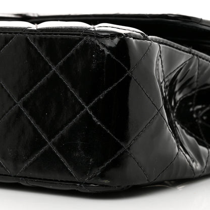 Chanel Patent Quilted Medium Double Flap Black 10 of 11