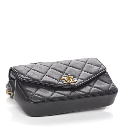 Chanel Calfskin Quilted Flap Waist Bag Black 4 of 11