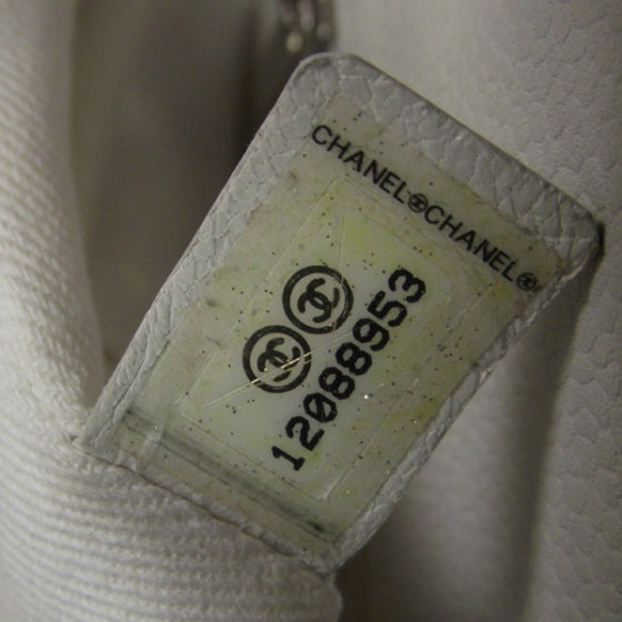 Chanel Caviar Petit Shopping Tote PST White 10 of 10