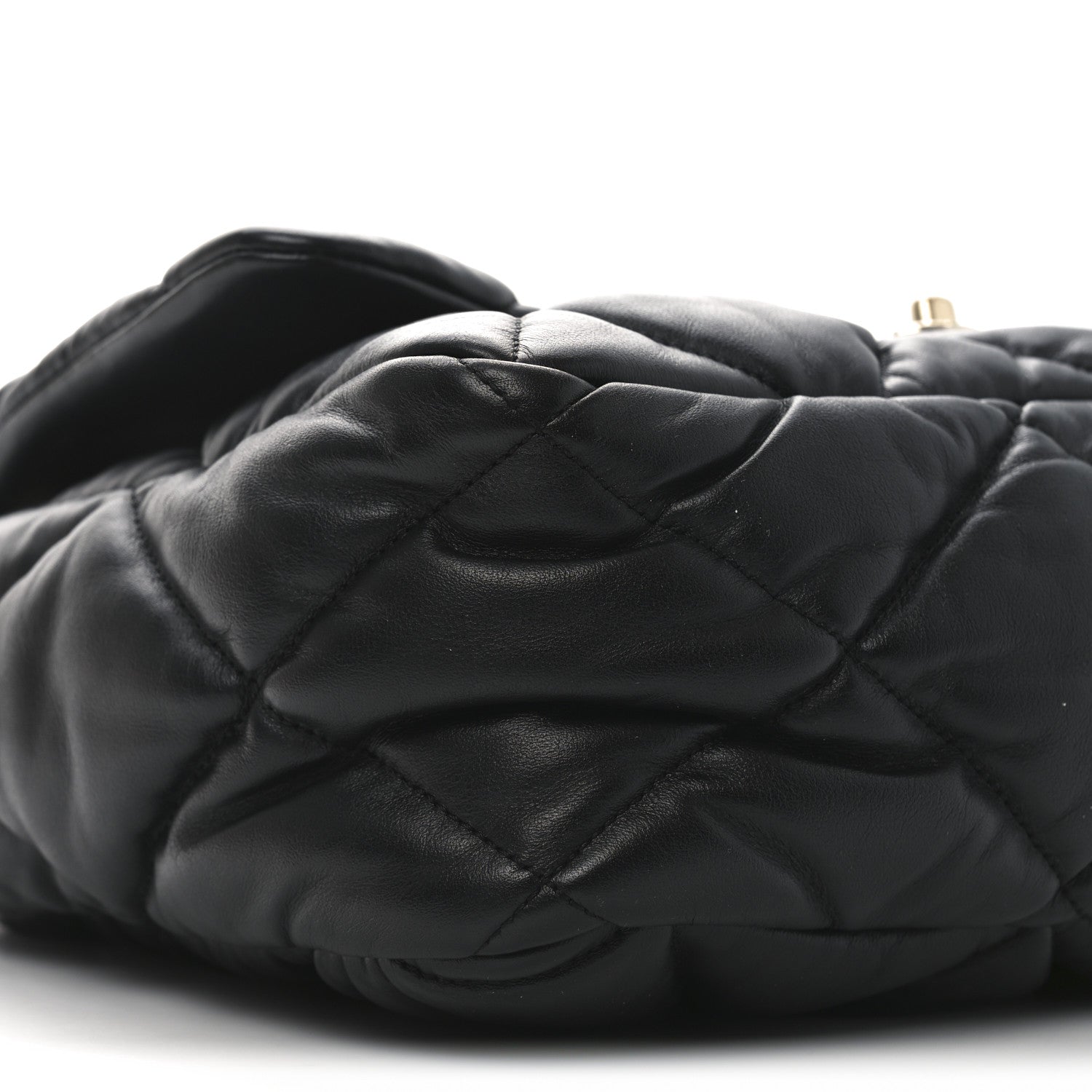 Chanel Calfskin Quilted Large Bubbly Flap Black 9 of 10