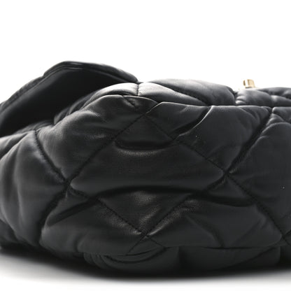 Chanel Calfskin Quilted Large Bubbly Flap Black 9 of 10