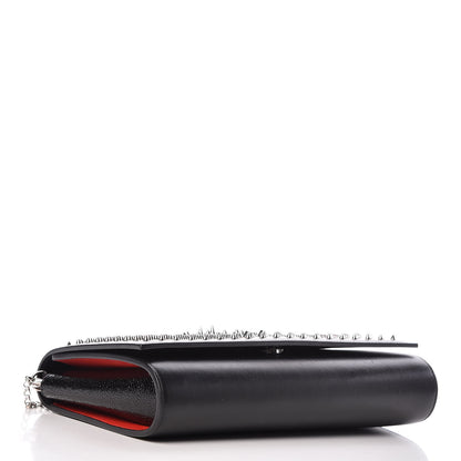 Christian Louboutin Calfskin Patent Jurassic Spikes Paloma Clutch Black 4 of 11