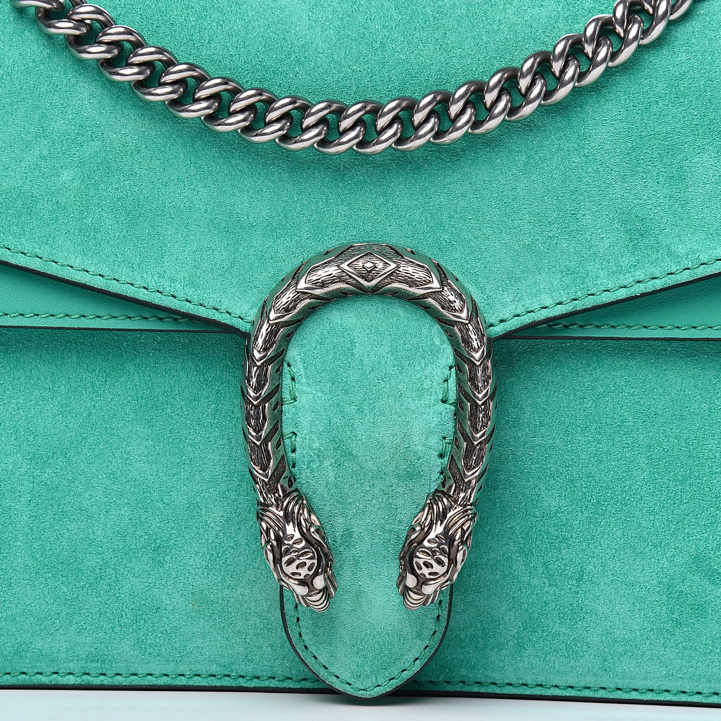 Suede Small Dionysus Shoulder Bag Green