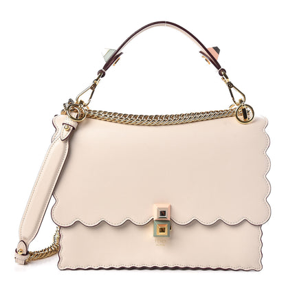 Fendi Vitello Liberty Scalloped Studded Kan I Shoulder Bag Camelia 1 of 9