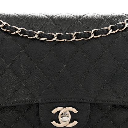 Chanel Caviar Quilted Medium Double Flap Black 8 of 13