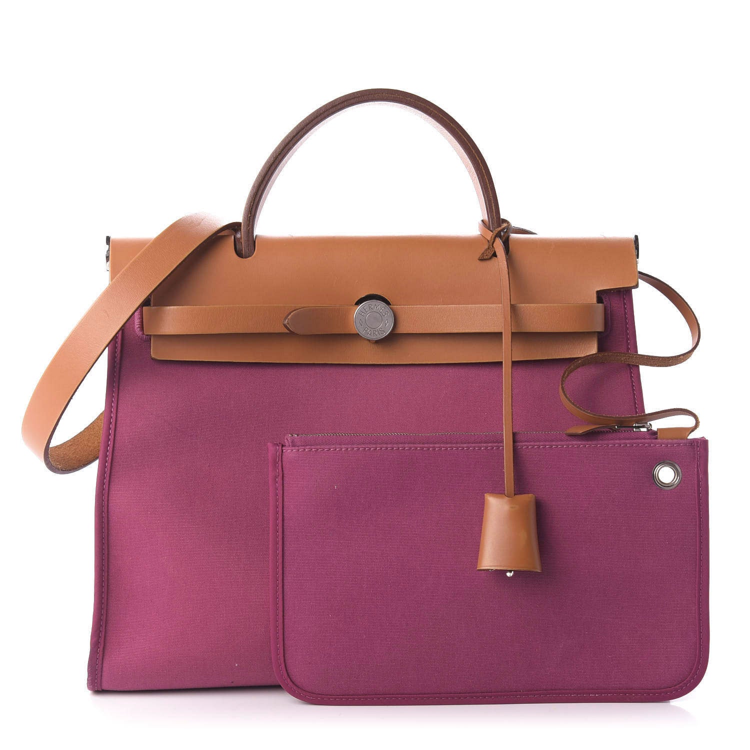 Hermes Vache Hunter Toile Herbag Zip 31 PM Tosca 1 of 8