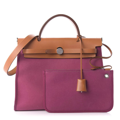 Hermes Vache Hunter Toile Herbag Zip 31 PM Tosca 1 of 8