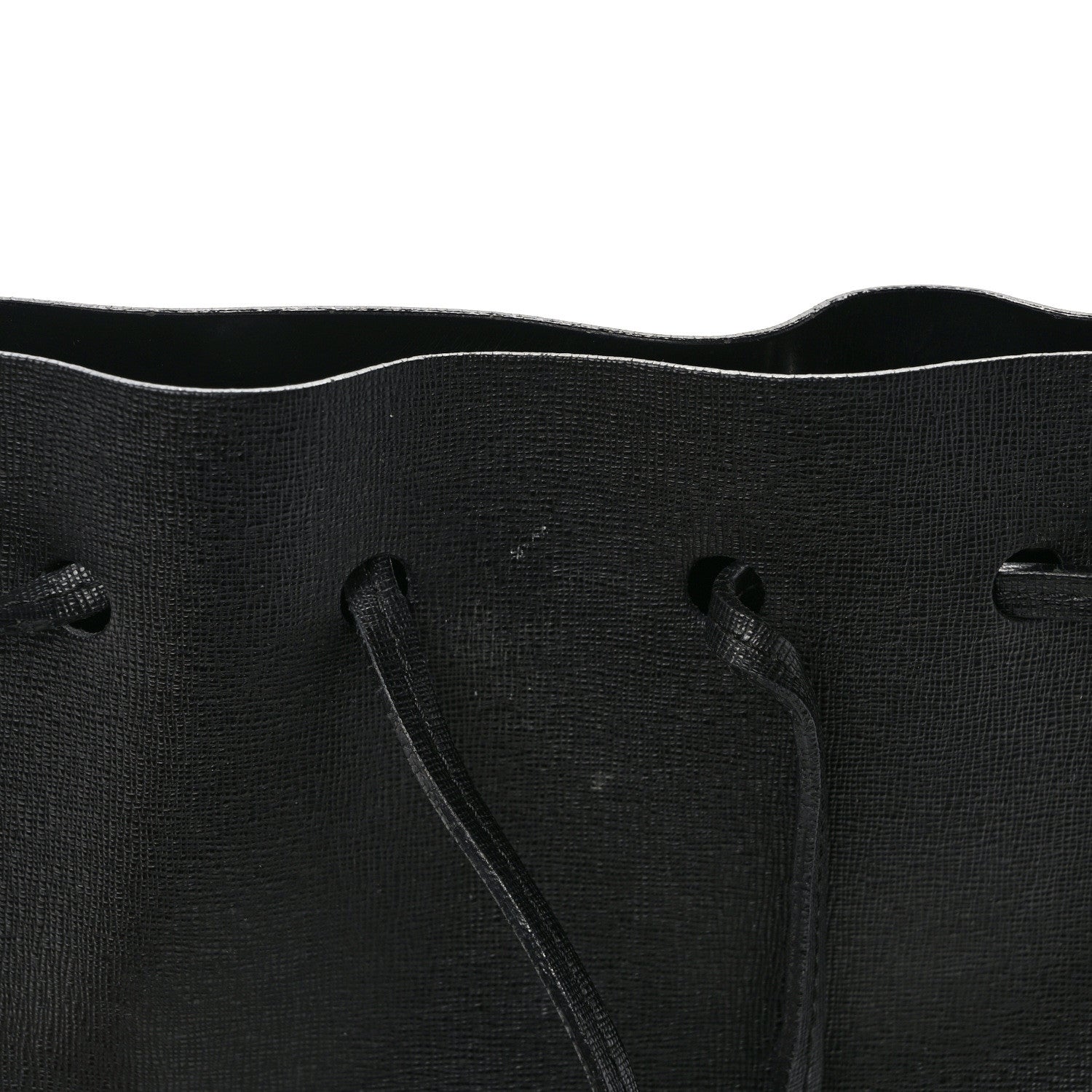 Mansur Gavriel Saffiano Mini Bucket Bag Black 13 of 15