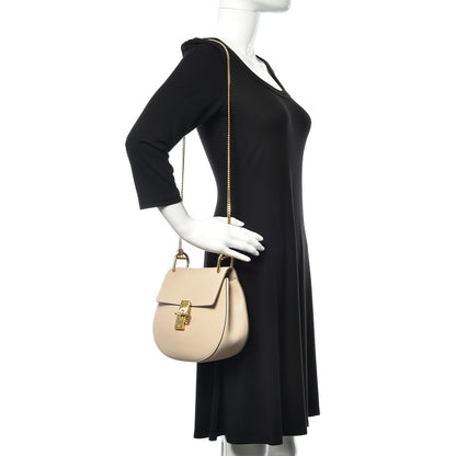 Chloe Grained Lambskin Drew Shoulder Bag Abstract White 2 of 11