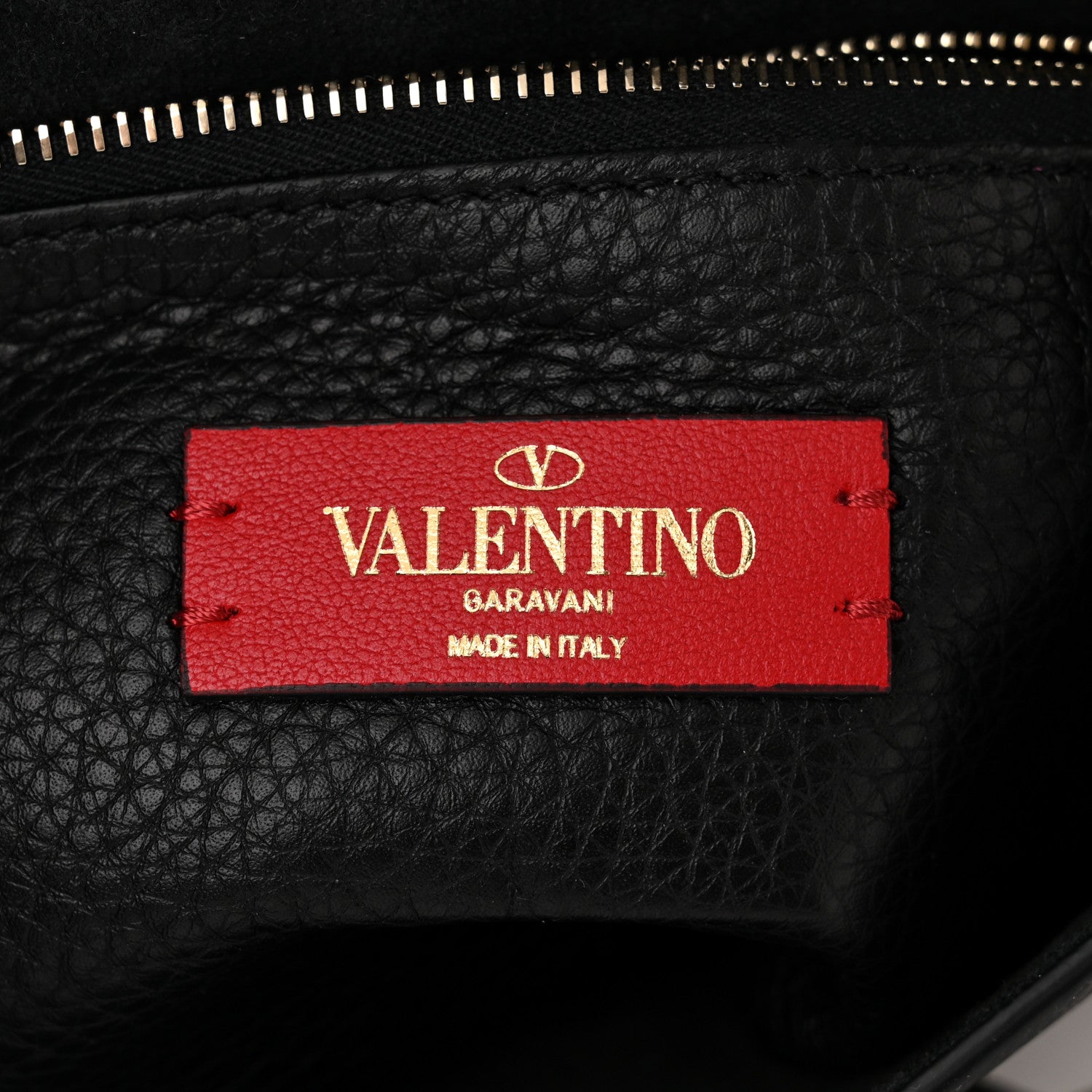 Valentino Garavani Pebbled Calfskin Rockstud Side Slip Crossbody Black 6 of 9