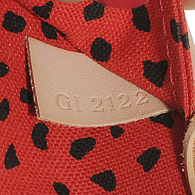 Monogram Kusama Waves Neverfull MM Red