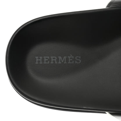 Hermes Calfskin Womens Chypre Sandals 37 White 7 of 9