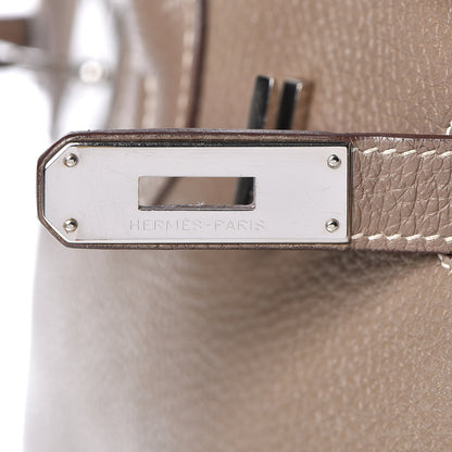 Hermes Taurillon Clemence Birkin 30 Etoupe 17 of 31