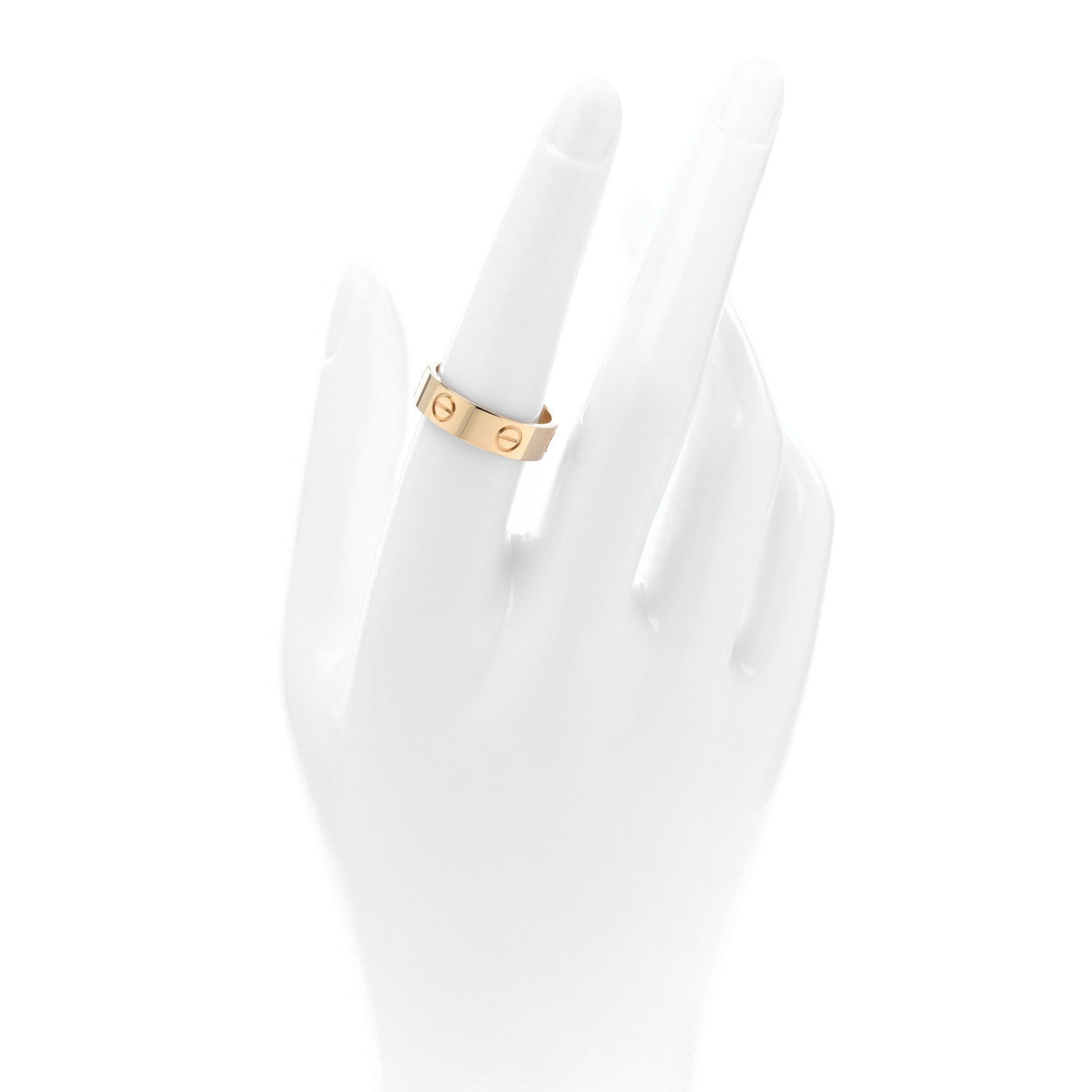 Cartier 18K Yellow Gold 5.5mm LOVE Ring 55 7.25 2 of 5