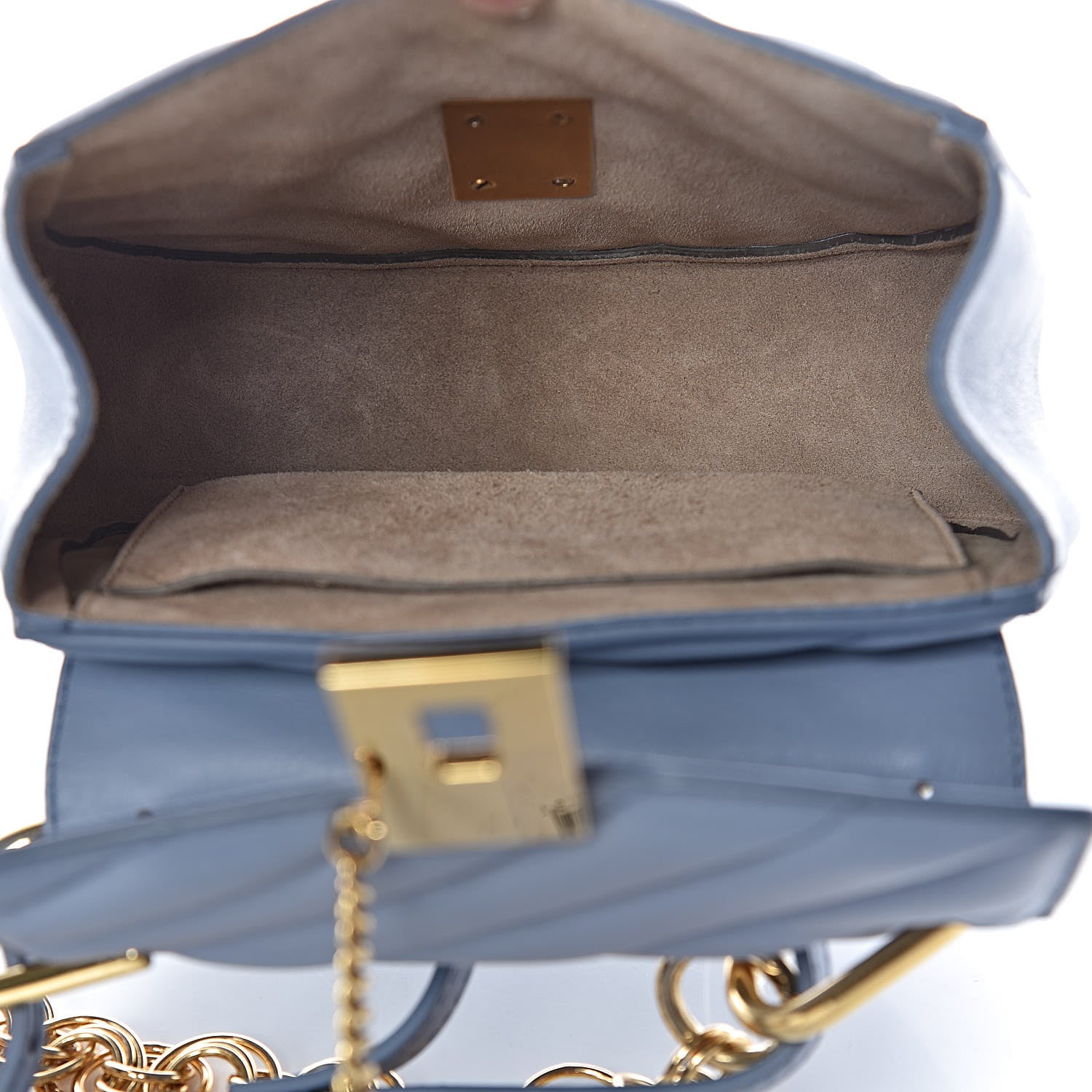 Chloe Calfskin Quilted Mini Drew Bijou Shoulder Bag Washed Blue 5 of 10