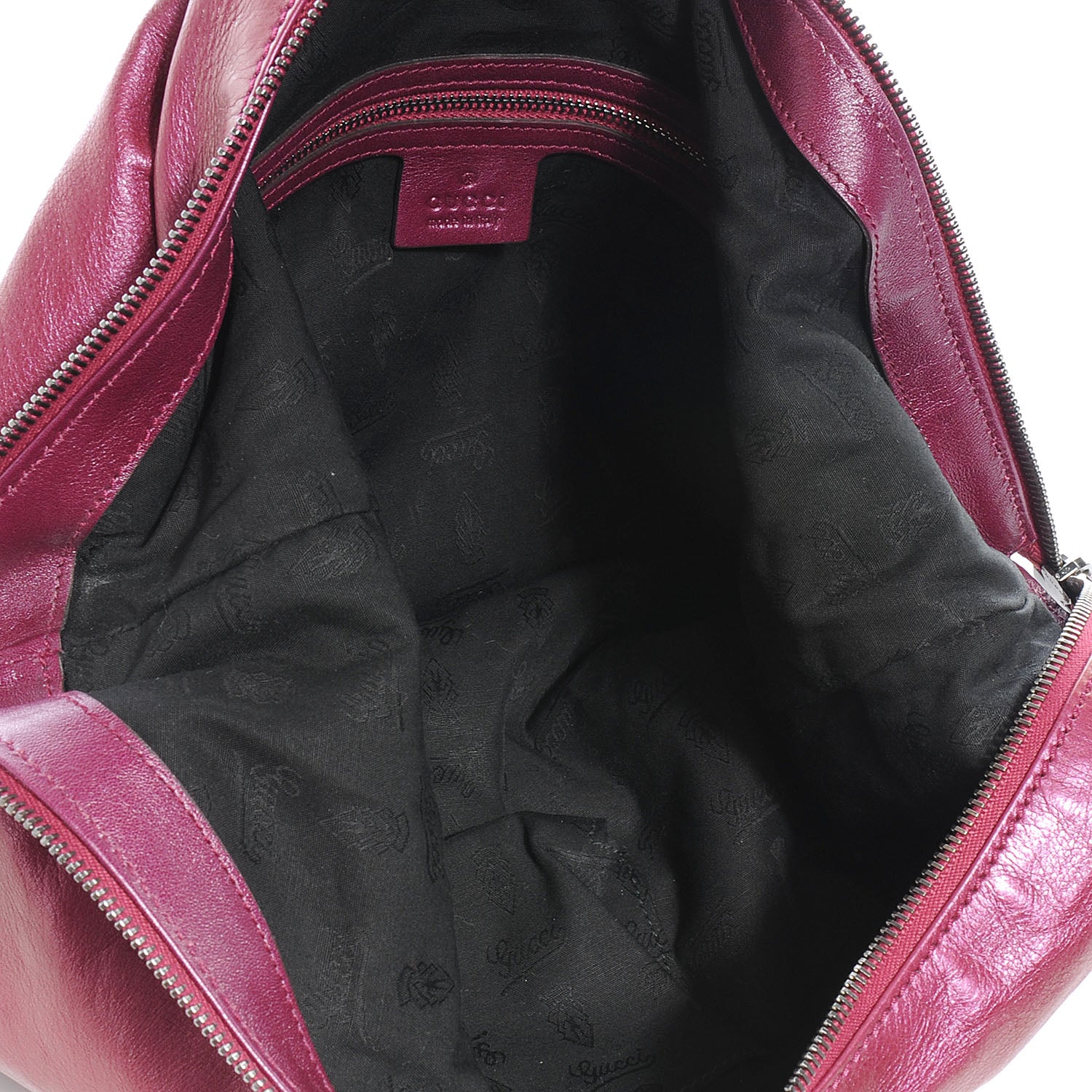Gucci Metallic Leather Medium Galaxy Hobo Purple 5 of 7