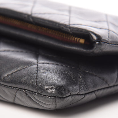 Chanel Lambskin Quilted CC Beauty Clutch Black 10 of 10