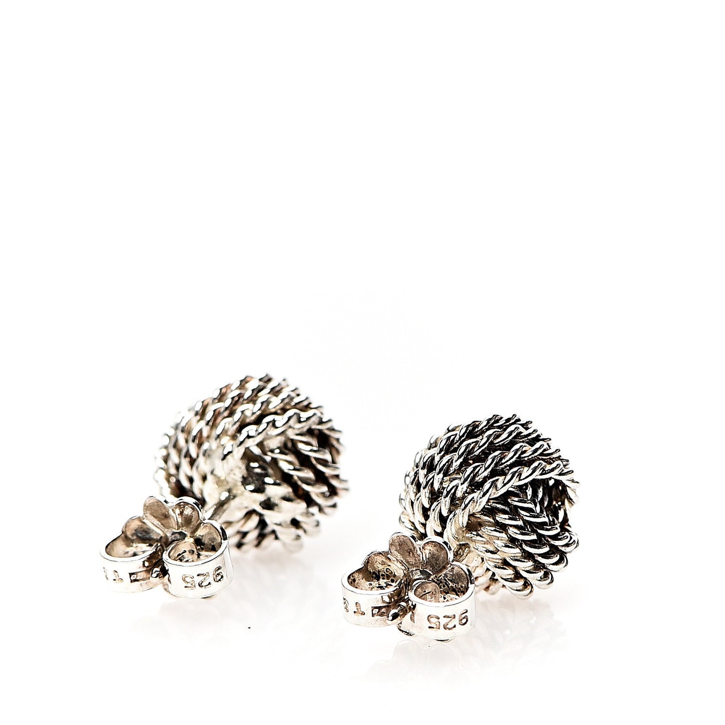 Sterling Silver Twist Knot Earrings
