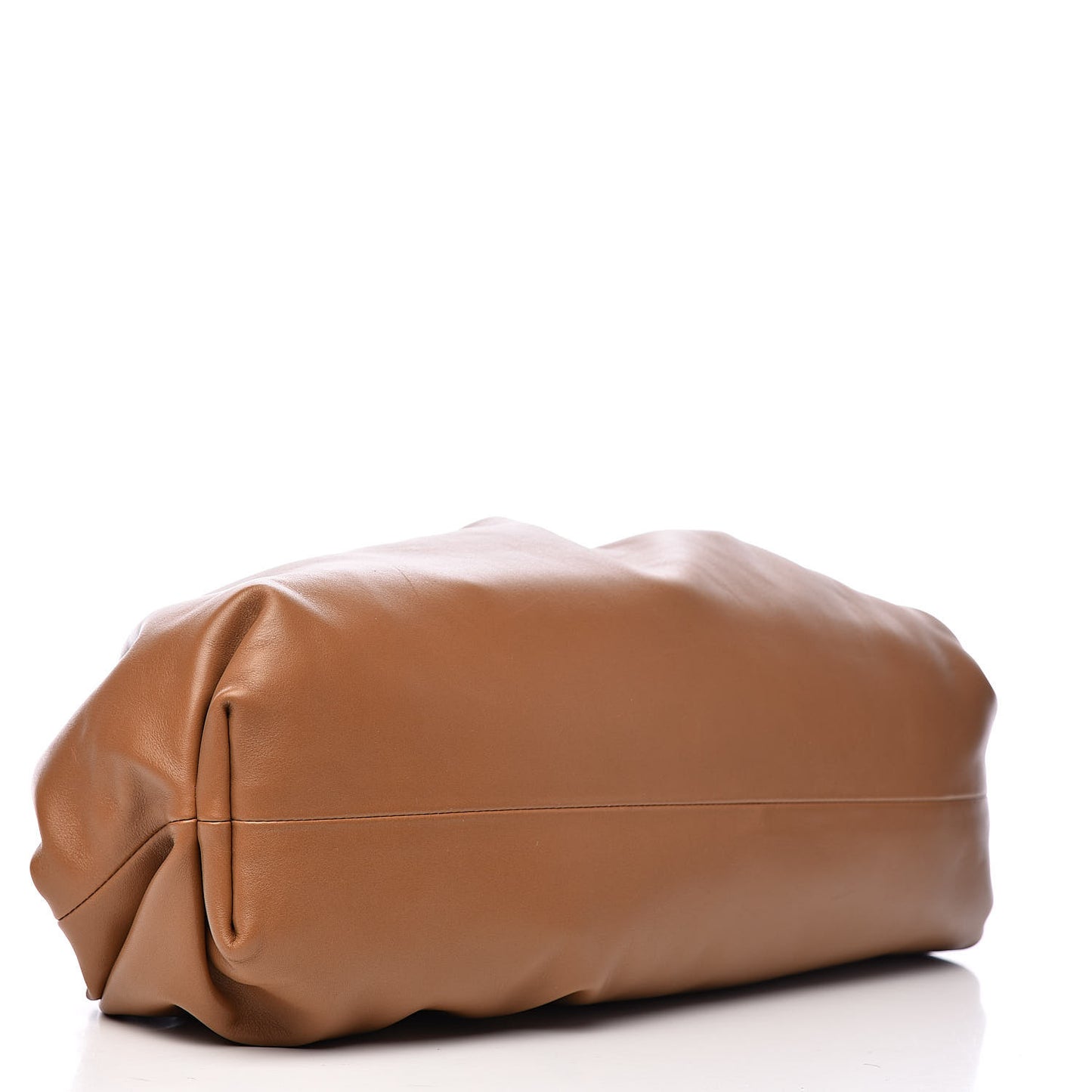 Smooth Butter Calf The Pouch Oversized Clutch Cammello