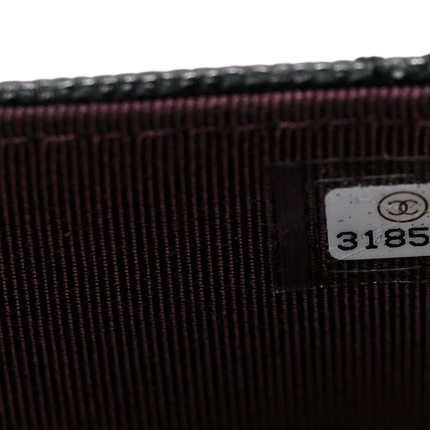 Caviar Quilted Mini Clutch With Chain Black