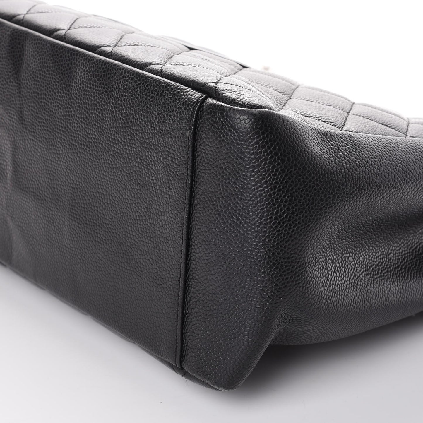 Caviar Quilted Grand Shopping Tote GST Black