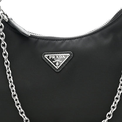 Prada Nylon Re-Edition 2005 Shoulder Bag Black 7 of 9