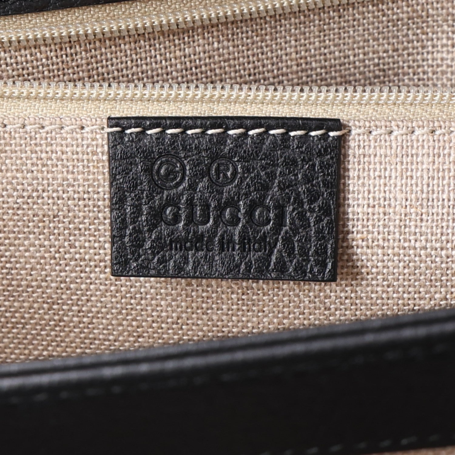 Gucci Dollar Calfskin Interlocking G Shoulder Bag Black 6 of 10